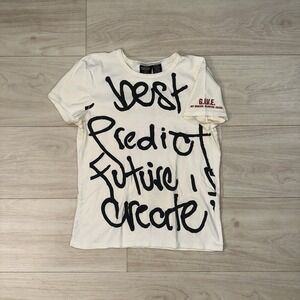 VINTAGE Polo Jeans Co Ralph Lauren Baby Tee T Shirt Womens M Divine USA Creative